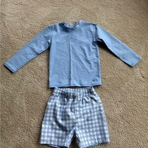 Rugged Butts Lilac Check Swim Set